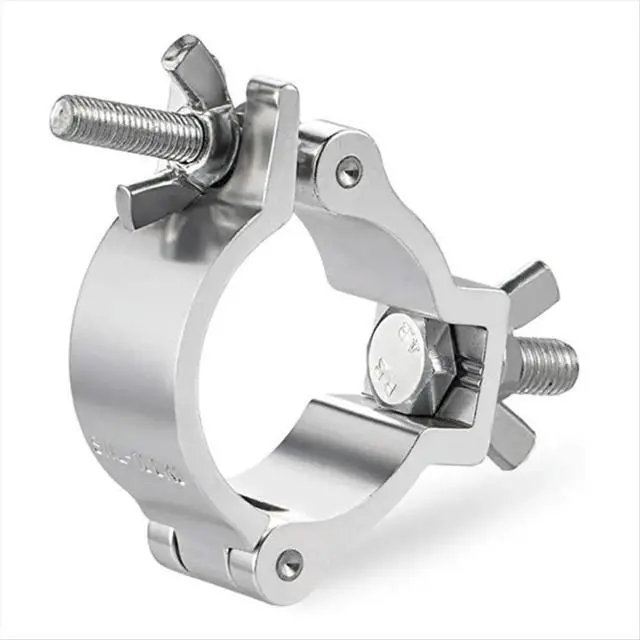 Alt view image 3 of 6 - 10 Pcs Truss Lighting Clamps, 2" Aluminum Alloy DJ Light Clamp for Stage Lighting Par Lights Spotlight Moving Head Light