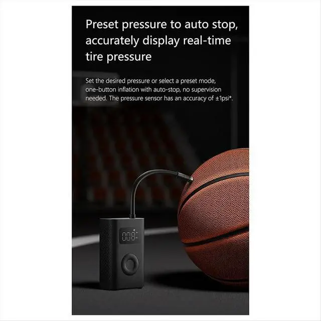 Alt view image 3 of 6 - Air Pump 2D 25%Speed Boost Electric Air Compressor Treasure 150PSI Type-C LED Multitool Inflator