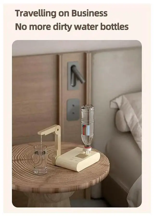 Main image of 3S Instant Hot Water Heating Dispenser Folding Travel Desktop Heater Pump Drinking Electric Kettle EU Plug
