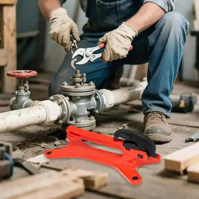 Main image of Manuel Pipe Clamps Pipeline Support Solid Base Spring Loaded JawsMultifunctional Tool Gear Aluminum Tube Vice