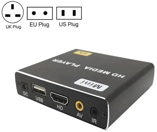 Main image of 4K HD Media Player Single AD Machine Power on Automatic Looping Play Video PPT Horizontal And Vertical Screen U Disk SD Play
