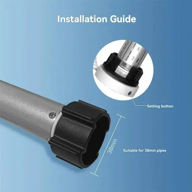 Alt view image 5 of 6 - Tuya Zigbee Automatic Zigbee Roller Shade Blinds Motor for 38 mm Tube Remote Control Work with Life Home A
