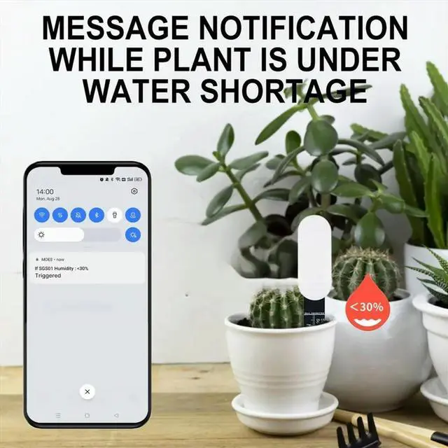 Alt view image 6 of 6 - 5Pcs Zigbee Soil Sensor Temperature Meter Moisture Humidity Sensor Real-Time Monitoring Plant Monitor Detector
