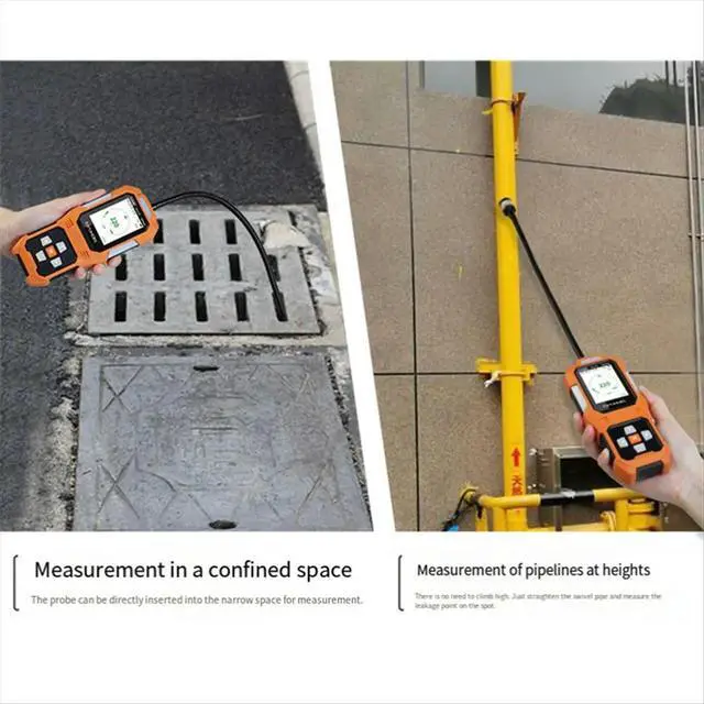Alt view image 2 of 3 - Digital Gas Leak Detector PPM Range Audible/Visual Alarm Semiconductor Sensor Propane Natural Gas Combustible