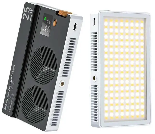 Main image of 25W RGB Full-Color Camera Fill Light Outdoor Live Streaming Photography Camera Lighting with 3350mAh