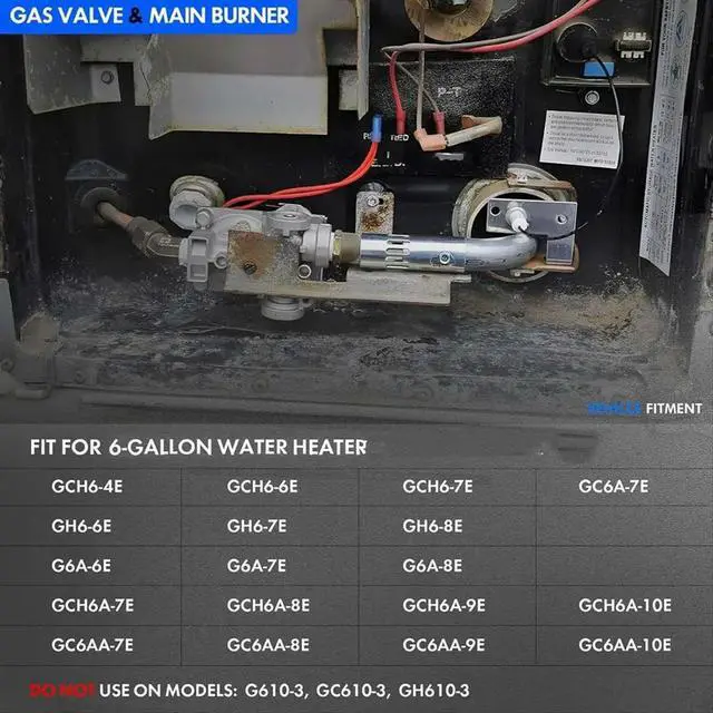 Alt view image 3 of 6 - GC10A-4E 92089 RV Water Heater Gas Valve Atwood 10 Gal Water Heaters (G10-1E, G10-3E, GC10-1E, GC10A-2E, GCH10A-3E, )