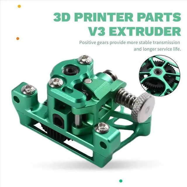 Alt view image 2 of 6 - CNC All l for Sherpa V3 Extruder High Temperature Resistance Extruder Without Motor for Voron CR-10 Ender Green