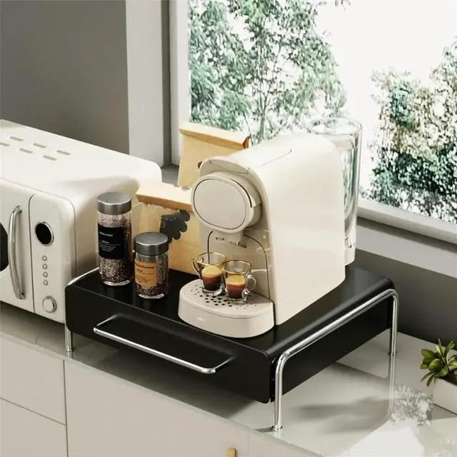 Alt view image 3 of 6 - Elegant l Coffee Pod Holder with Drawer - Kitchen Countertop Organizer for Capsules, Tea Bags & More Black