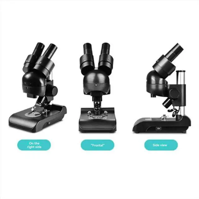 Alt view image 2 of 6 - ES1057 Binocular Microscope Kit 30x Magnification Biological Microscope Scientific Experiment Anatomy