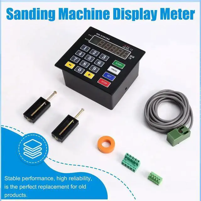 Alt view image 2 of 6 - HH-V3518A with Sensor Code Wheel Sanding Machine Height Digital Display Meter Polisher and Sander Thickness Controller