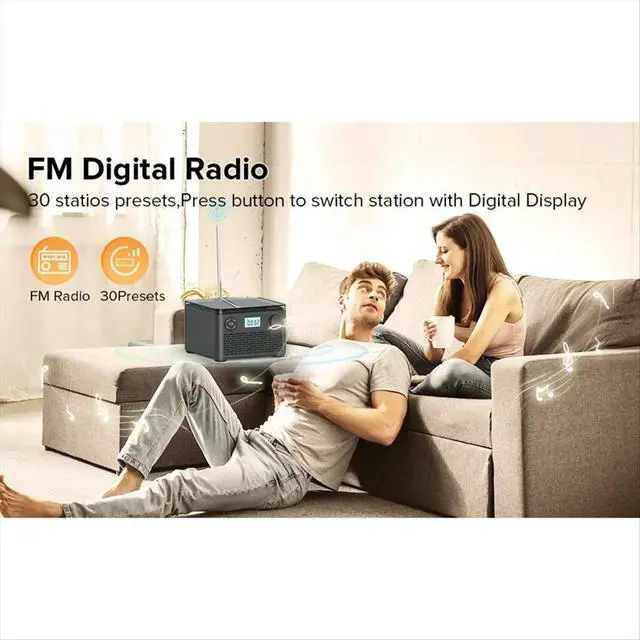 Alt view image 3 of 6 - Cd Player with Speakers and Bluetooth Small Rechargeable CD with USB Mp3 and FM Radio
