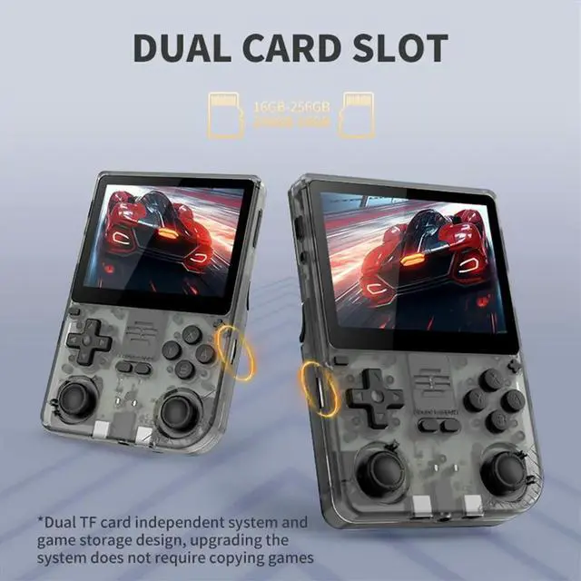 Alt view image 3 of 6 - V20 Retro Video Handheld Game Console 128GB 3.5inch IPS HD Screen A133P Open Source Linux for GBA NDS SFC Simulators A