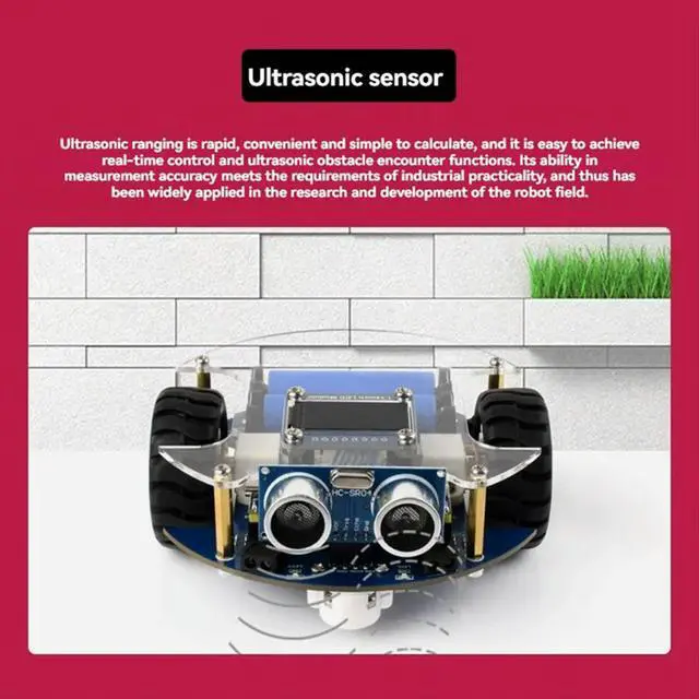 Alt view image 2 of 6 - PicoGo Car Robot RP2350-Plus Development Board with Obstacle Avoidance Module/Tracking Module/Bluetooth Module