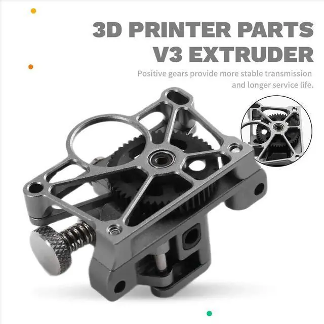Alt view image 2 of 6 - CNC All l for Sherpa V3 Extruder High Temperature Resistance Extruder Without Motor for Voron CR-10 Ender Grey