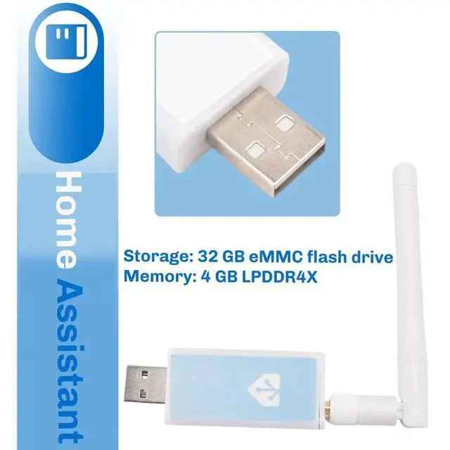 Alt view image 3 of 6 - Home Assistant SkyConnect USB Stick for Home Assistant Green Home Box Gateway