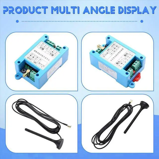 Alt view image 2 of 6 - Lora Remote Switching Data Transfer Switch Module 433M Data Transmission Radio Wall-Mounted