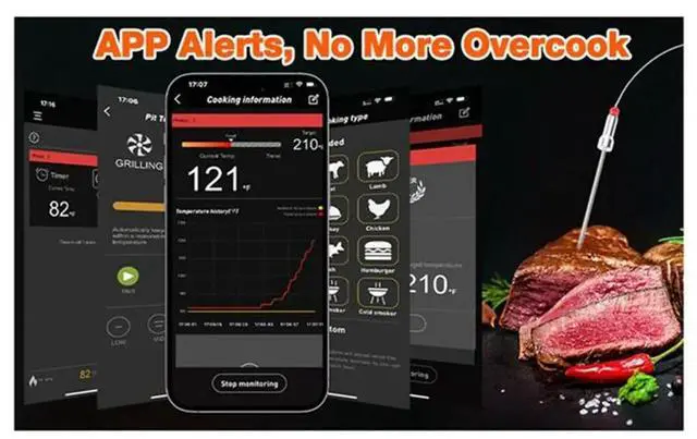 Main image of Bluetooth BBQ Grill Temperature Controller, Automatic Smoker Fan for Big Green Egg, Kamado Joe, Primo, Akorn Kamado