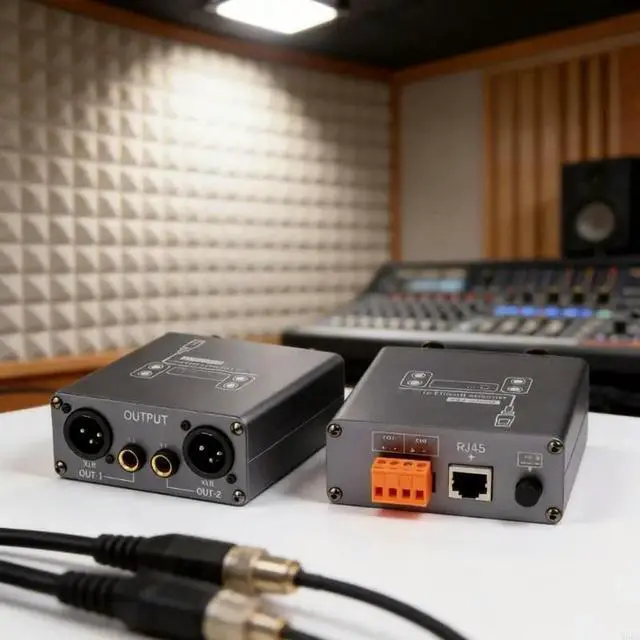 Alt view image 3 of 6 - 2025 Durability XLR 6.5Mm Music Networking Extender 20Hz-20Khz Frequency Ranges Professional RJ45 Cat5/Cat6 Ethernet