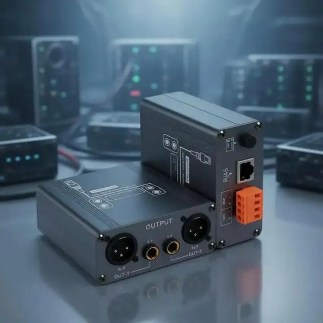 Main image of 2025 Durability XLR 6.5Mm Music Networking Extender 20Hz-20Khz Frequency Ranges Professional RJ45 Cat5/Cat6 Ethernet