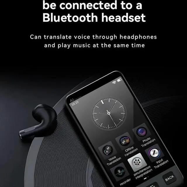 Alt view image 2 of 6 - M80 Language Translator Device with 142 Languages Voice Translating 19 Offline Translation