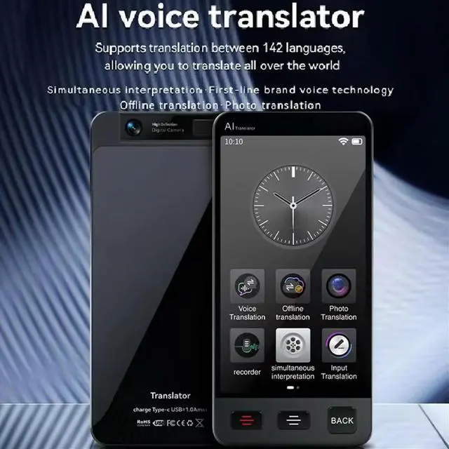 Main image of M80 Language Translator Device with 142 Languages Voice Translating 19 Offline Translation