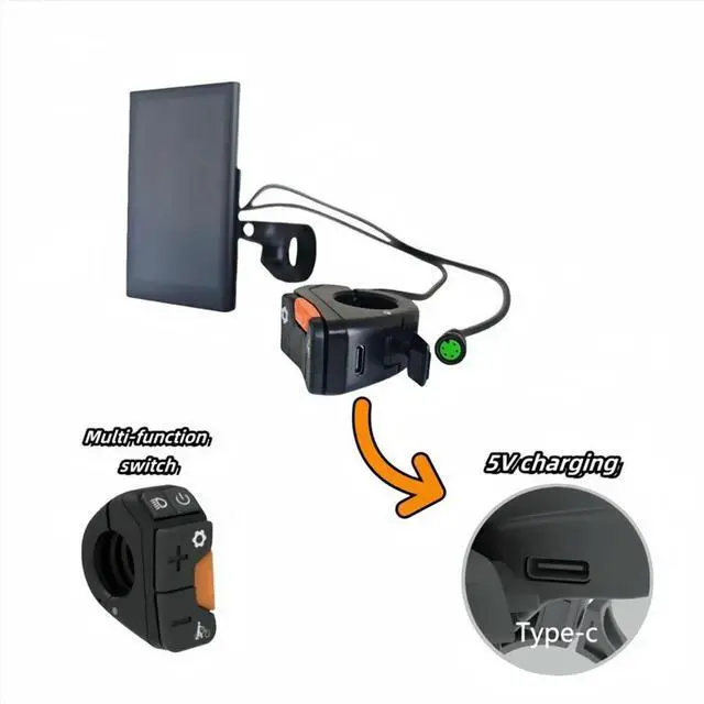 Main image of For BAFANG Electric Assisted Bicycle Parts Central Motor DPC188 Display G340 G320 BBSHD BBS0102B UART Prot