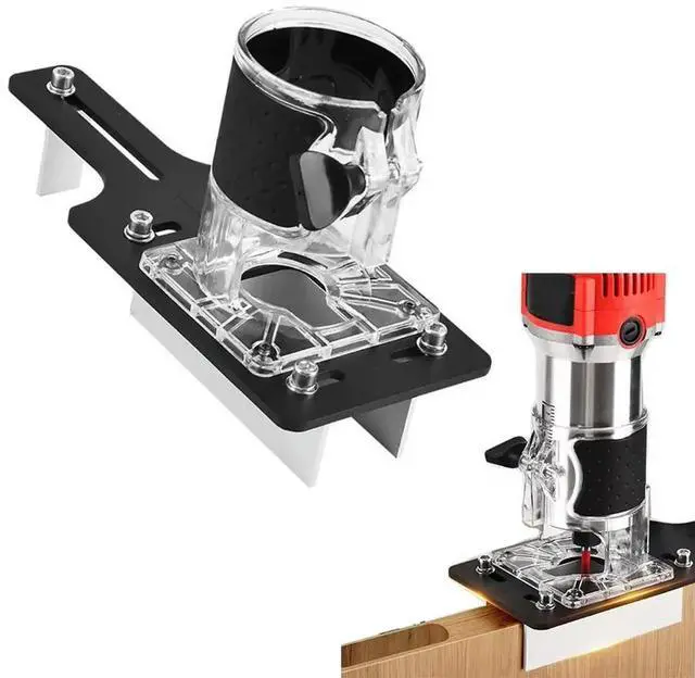 Main image of 2 in 1 Automatic Slotted Trimming Machine 65mm Fastener Slotted Mold Adjustable Depth & Angle Manual Woodworking Tool