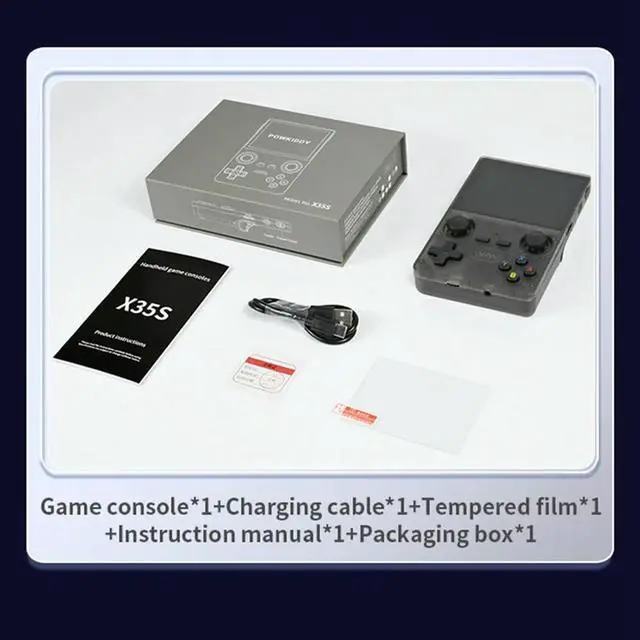 Main image of X35S Handheld Video Game Console Hall Joystick Open Source 16G+128G Retro Game Controller for PSP/GBA/N64/MD Emulator A