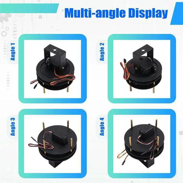 Main image of Two Dimensional Electric Pan Tilt Camera Bracket, Degree of Freedom Rotating Base,Competition Servo Pan Tilt Module