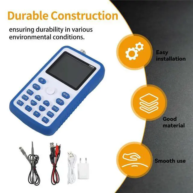 Alt view image 3 of 6 - 1C15 Mini Handheld Oscilloscope Digital Sampling Rate 500MS/S Analog Bandwidth 110MHz Support Waveform EU PLUG