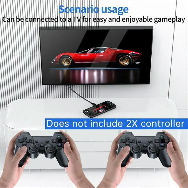 Alt view image 4 of 6 - M27 Retro Handheld Video Game Console 7.0 Inch Big Screen Game Player Support 30+ Emulator 128G 30000 Games