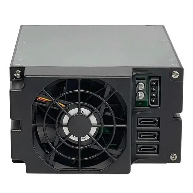 Alt view image 4 of 6 - Hot Swappable Hard Disk Cage. Chassis 2 Optical Drive Expansion 3 3.5-Inch HDD with Backplane with Fan