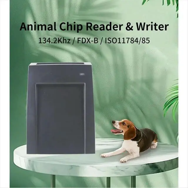 Alt view image 5 of 6 - 134.2KHz ISO11784/85 FDX-B RFID Animal Microchip EM4305 Reader Writer for Animal Chip