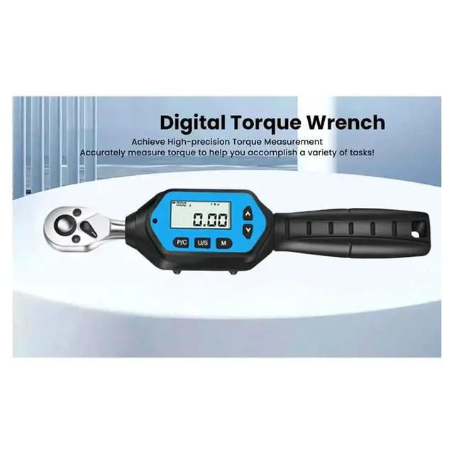 Alt view image 4 of 6 - Mini Digital Torque Wrench ZWM-R Automotive Repair Screw Tightening Torque Wrench with 10-Piece Socket Set ZWM-R-10