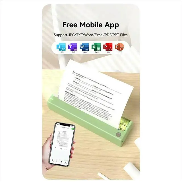 Alt view image 4 of 6 - P80 Printers for Travel, Bluetooth Mobile Printer Compatible with Phone & Laptop