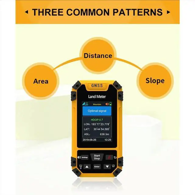 Alt view image 6 of 6 - GNSS Land Meter Color Screen Professional Surveying Machine Area Measurement Land Measure Meter for Agriculture