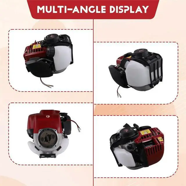 Alt view image 4 of 6 - GX35 Lawn Mower Engine,Four-Stroke GX35 High-Power Garden Side-Mounted Backpack Petrol Enginefor Tiller Mower Lawnmower