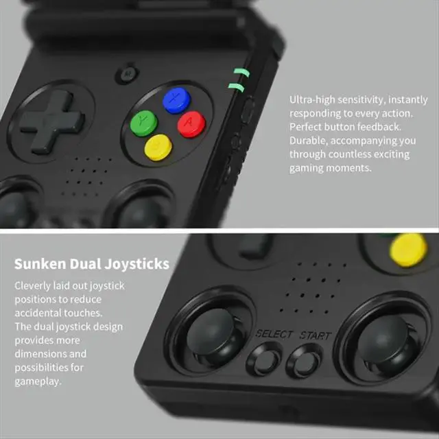 Alt view image 4 of 6 - RG34XXSP Retro Game Console Linux 64Bit 3.4 Inch 720x480 Handheld Game Console Supports 30+ Game Emulators As Shown