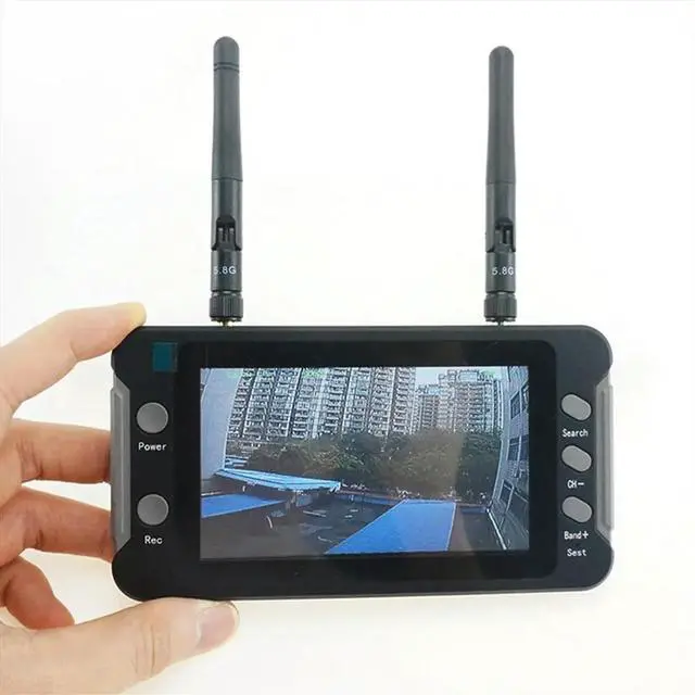 Main image of 5.8G FPV Monitor with DVR 40CH 4.3 Inch LCD Display 16:9 NTSC/PAL Auto Search Video Recording RC FPV Multicopter