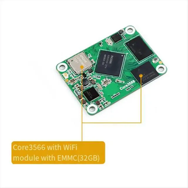 Alt view image 2 of 6 - Core3566 Module Kit with Rockchip RK3566 Quad-Core Processor, for Raspberry Pi CM4 4GB+ 32GB Emmc with US PLUG