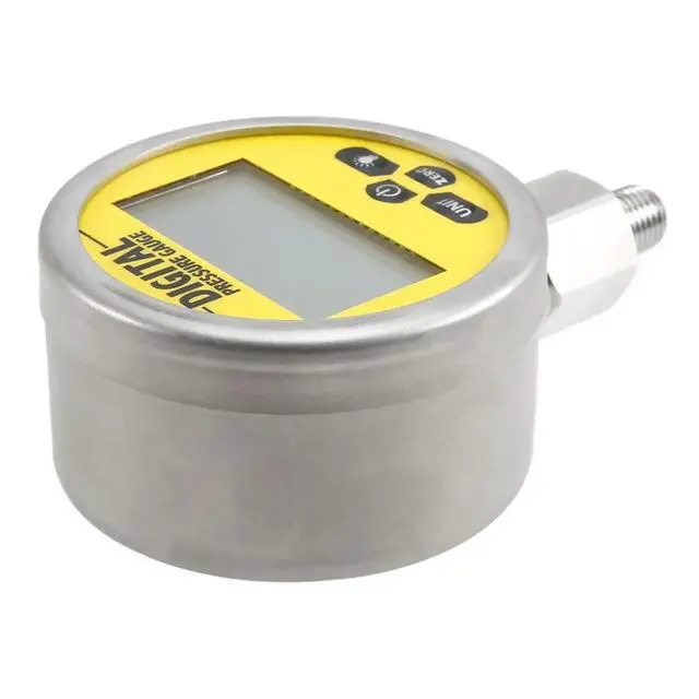 Alt view image 3 of 6 - 16MPA 80mm 0.4%FS 1/4NPT Digital Display Gauge Meter Accuracy Backlight Hydraulic Gas Water Pressure Gauges