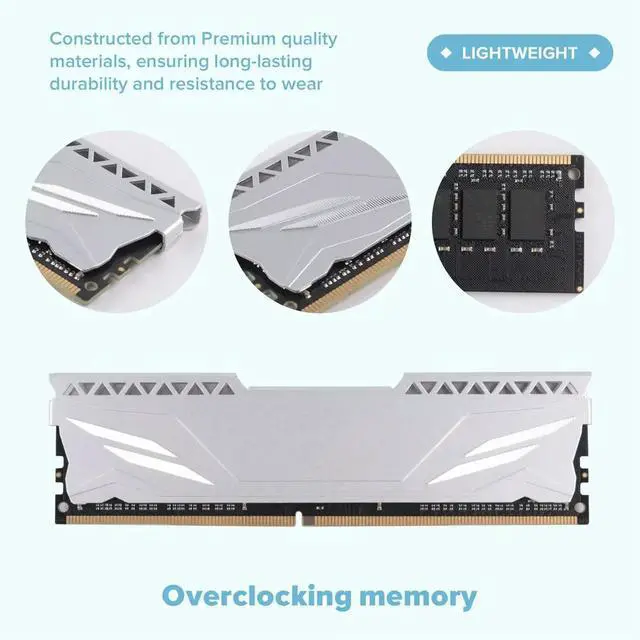 Alt view image 3 of 6 - RAM DDR4 16GB 3200MHz for Desktop Computer No Support for Motherboard UDIMM Cooling Vest Memory Module