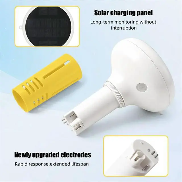 Alt view image 2 of 6 - Tuya Zigbee 7 in 1 Pool Chlorine Monitor PH ORP TDS EC Water Tester Solar Floating with Gateway