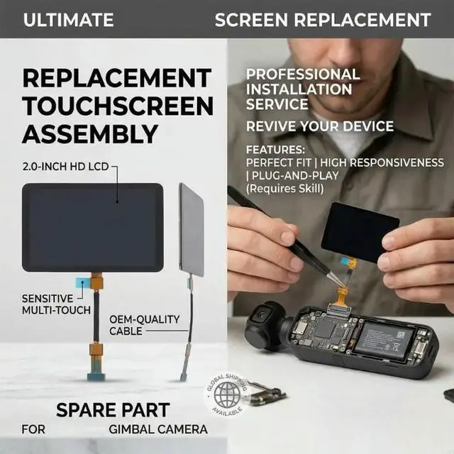 Main image of Precise Engineered Touch Screens For Pocket 3 Camera LCD Touch Panel Seamlessly Compatibility And Smooth Operation