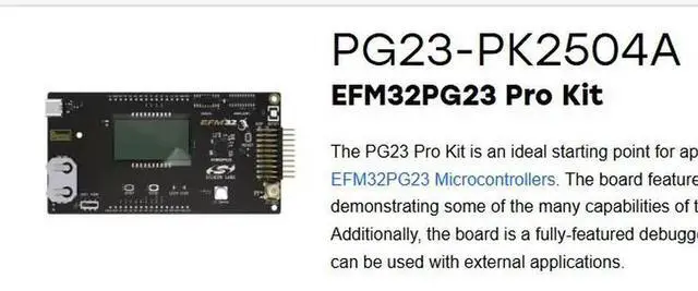 Main image of PG23-PK2504A EFM32PG23 Pro Kit EFM32 PG23