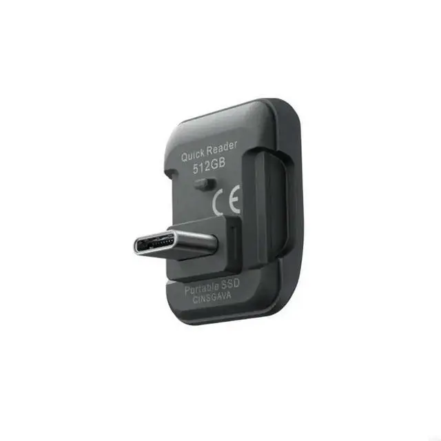 Alt view image 3 of 3 - 2025 512GB High Speed SSD Flash Drive for 360 Cameras USB Type C Memory