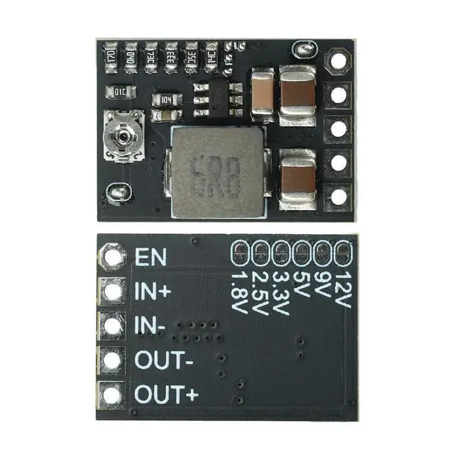 Alt view image 4 of 6 - DC-DC Adjustable Buck Converter Module 4.5V-20V to 1-16V/1.8V/2.5V/3.3V/5V/9V/12V Fixed Output, 2A 10W with Enable Pin