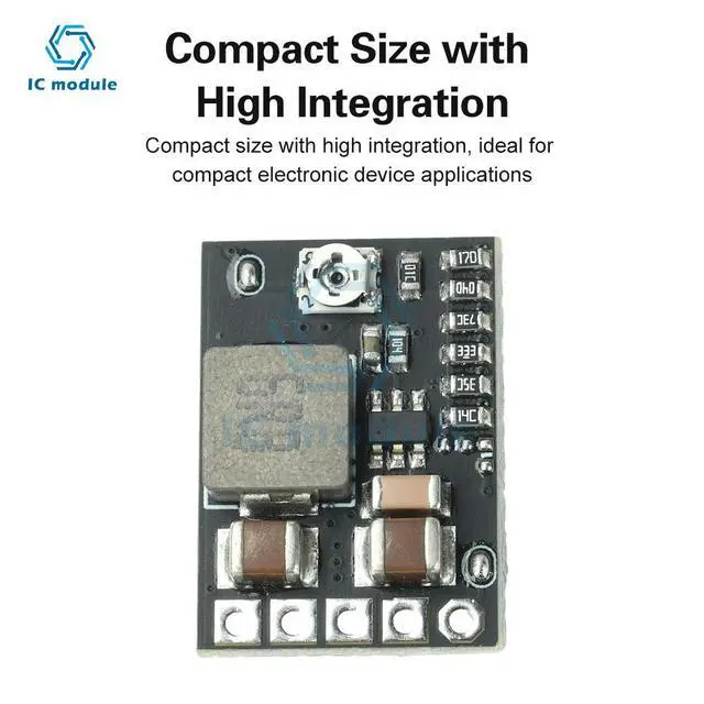 Alt view image 6 of 6 - DC-DC Adjustable Buck Converter Module 4.5V-20V to 1-16V/1.8V/2.5V/3.3V/5V/9V/12V Fixed Output, 2A 10W with Enable Pin