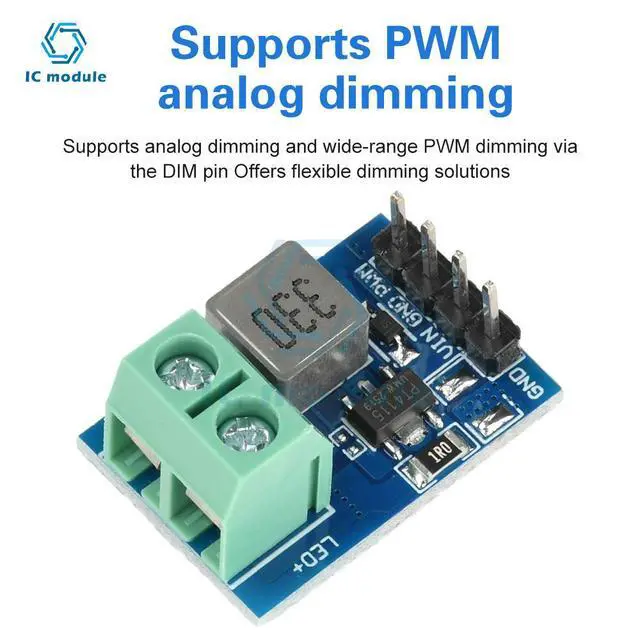 Alt view image 5 of 6 - PT4115 LED Driver Module 12V 1-10S Constant Current Driver Output Module For LED Strip Light Applications
