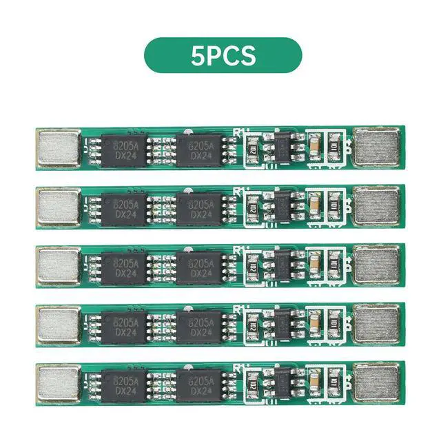 Alt view image 4 of 6 - 5PCS/Lot 1S 3.7V 4A Li-ion Charging Protection Board Module 2MOS BMS Protection Board